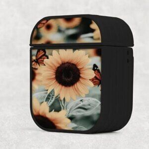 Sunflower Butterfly Airpod Case
